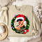 Bad Bunny Wreath Christmas Ornament Sweatshirt - Festive Holiday Music Fan Apparel - Bunny Lover Gift.jpg