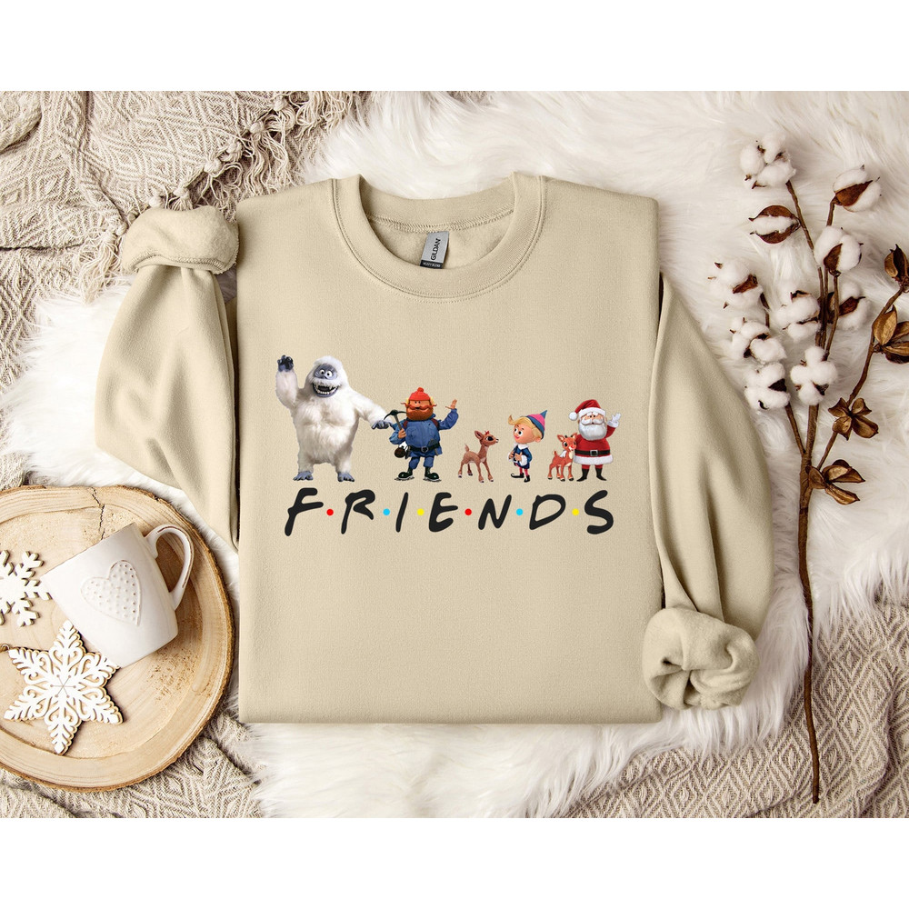 Cheers to Chandler and Joey Friends Sitcom Christmas Apparel, Cozy and Fun 2.jpg