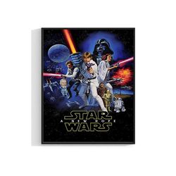 Star Wars 90S Vintage Movie Poster Print Film