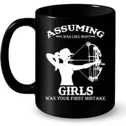 assuming i was like most girls was your first mistake hunting lover &8211 full-wrap coffee black mug