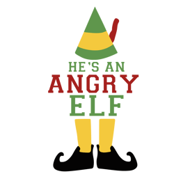 He's an angry Elf Svg, Elf Christmas Svg, Elf Svg, Christmas Svg file, Christmas holiday Svg, Instant download