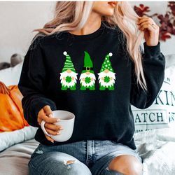 st patricks day gnomes sweatshirt, gnomes sweatshirt, happy st patricks day sweatshirt, clover sweat, st patricks day sw