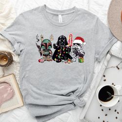 star wars funny christmas shirt, cute starwars characters, starwars shirt, christmas gifts, storm trooper, disney shirt,
