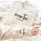 Custom Unisex Auntie Sweatshirt with Date and Children Name on Sleeve, Auntie Sweatshirt.jpg