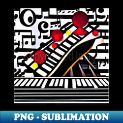 an image of a keyboard at the front and music notation behind - aesthetic sublimation digital file - transform your sublimation creations