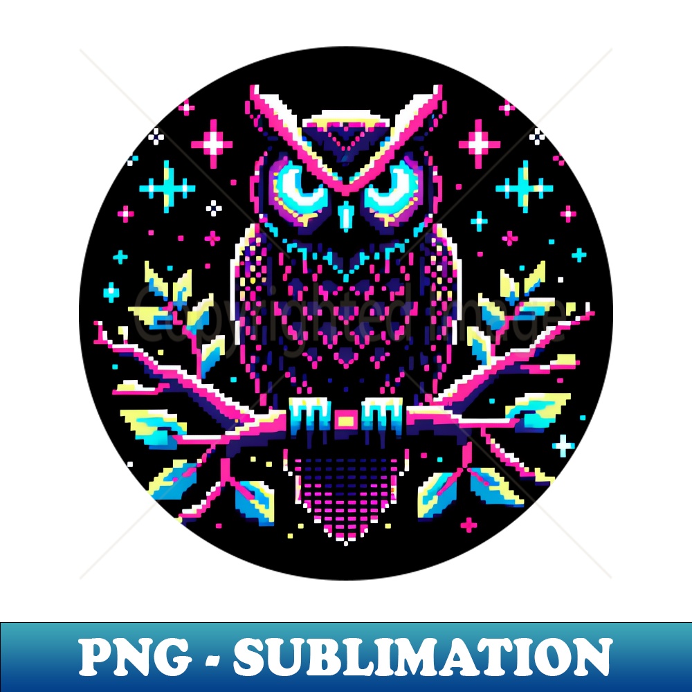 AH-26123_Neon Owl Night Pixelated Wisdom in a Nocturnal Forest 3010.jpg