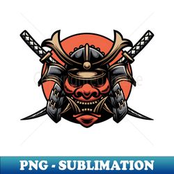 samurai warrior mask - retro png sublimation digital download - transform your sublimation creations