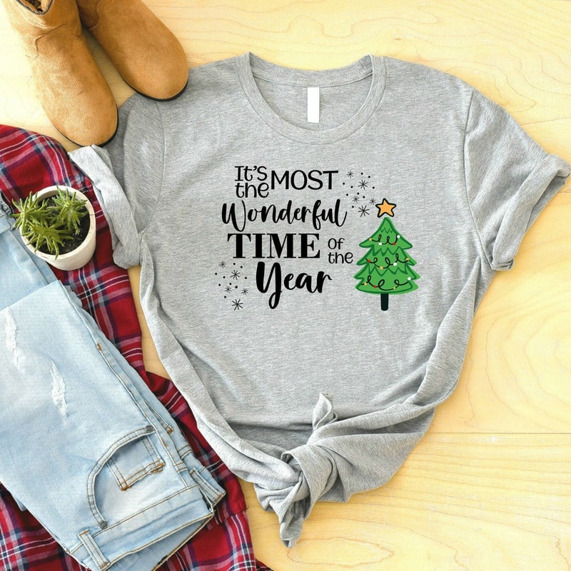 It's The Most Wonderful Time Of The Year Shirt, Christmas Tree Shirt, Women Christmas T-Shirt, Holiday Shirt, Funny Christmas Gifts 1.jpg