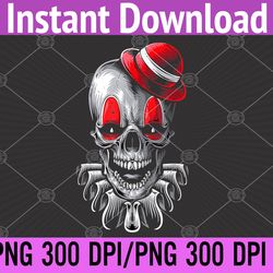 scary-skeleton-clown, serial killer clown halloween png, digital download