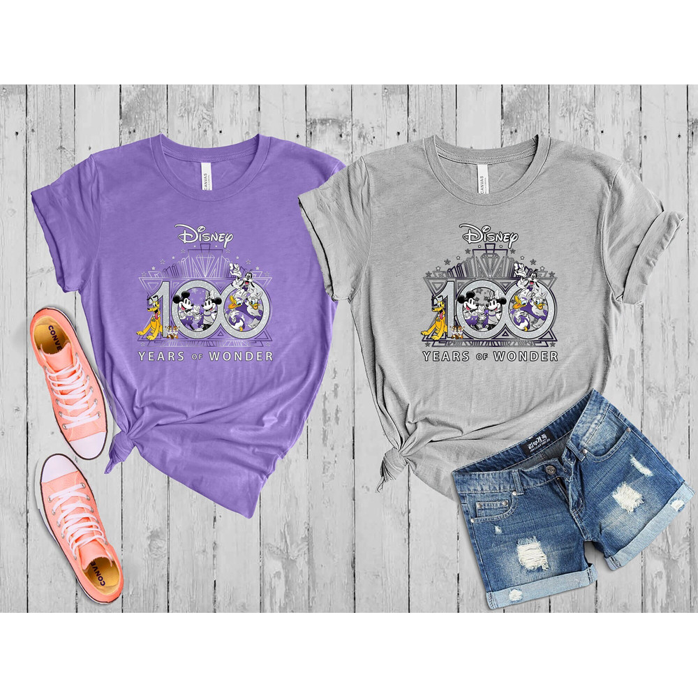 Disney 100 Years Of Wonder Shirt For Disney 100th Anniversary Celebrations Disney Trip Gift Shirt Disney Vacation Shirt Gift For Disney 1.jpg