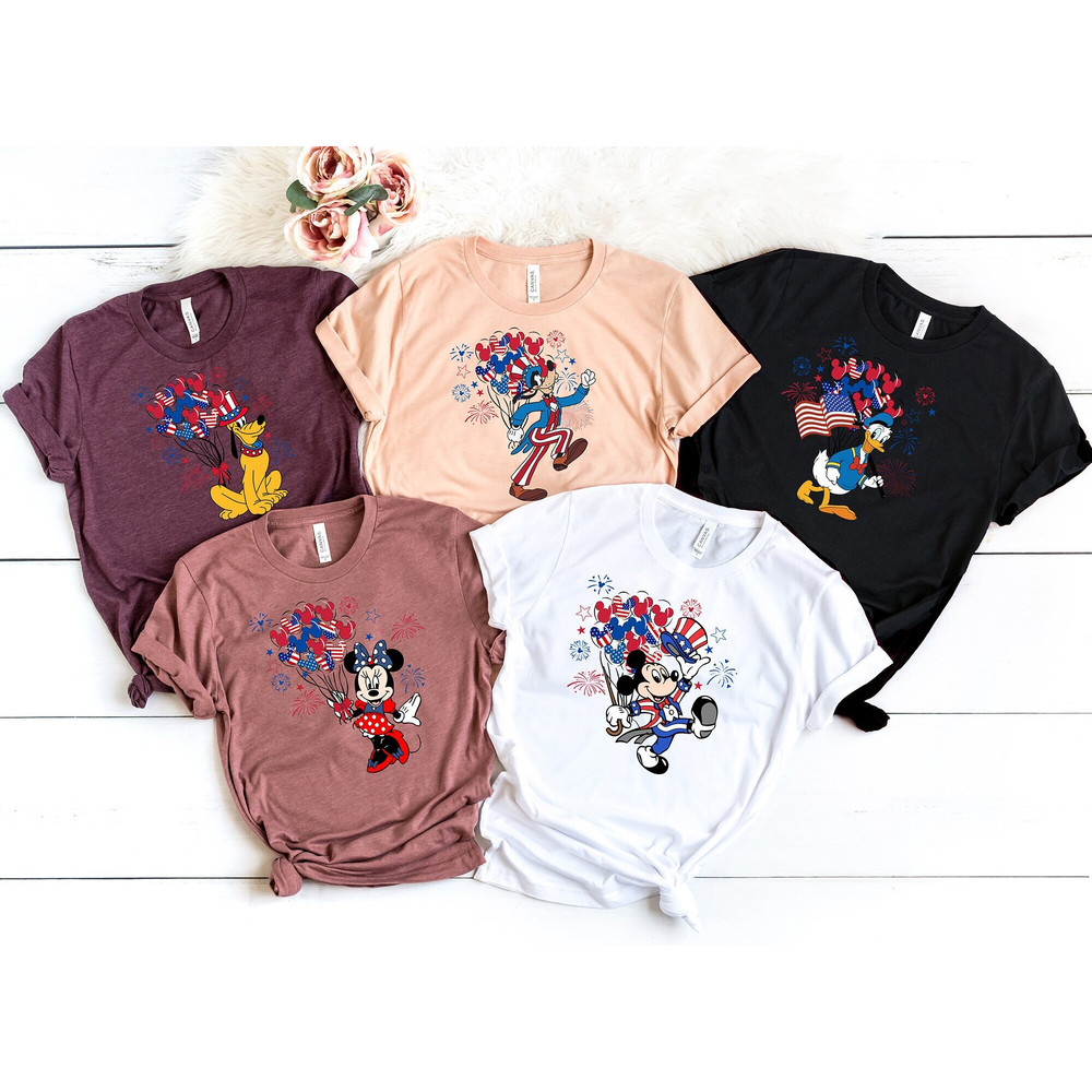 Disney 4th Of July Shirt, Disney Shirt, 4th Of July Shirt, Patriotic Shirt, Disney Characters Shirt, American Flag Shirt, Freedom Shirt.jpg