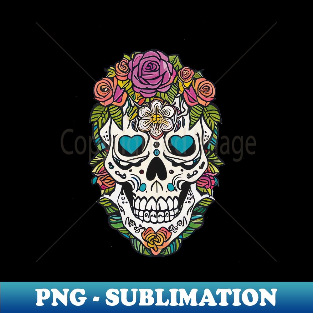 BJ-34197_Sugar Skull Art Flower Skull 7508.jpg