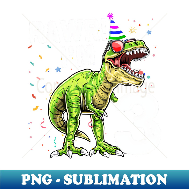 BX-21563_Kids 3 Rex 3rd Birthday Shirt Third Dinosaur 3 Year Old 2470.jpg