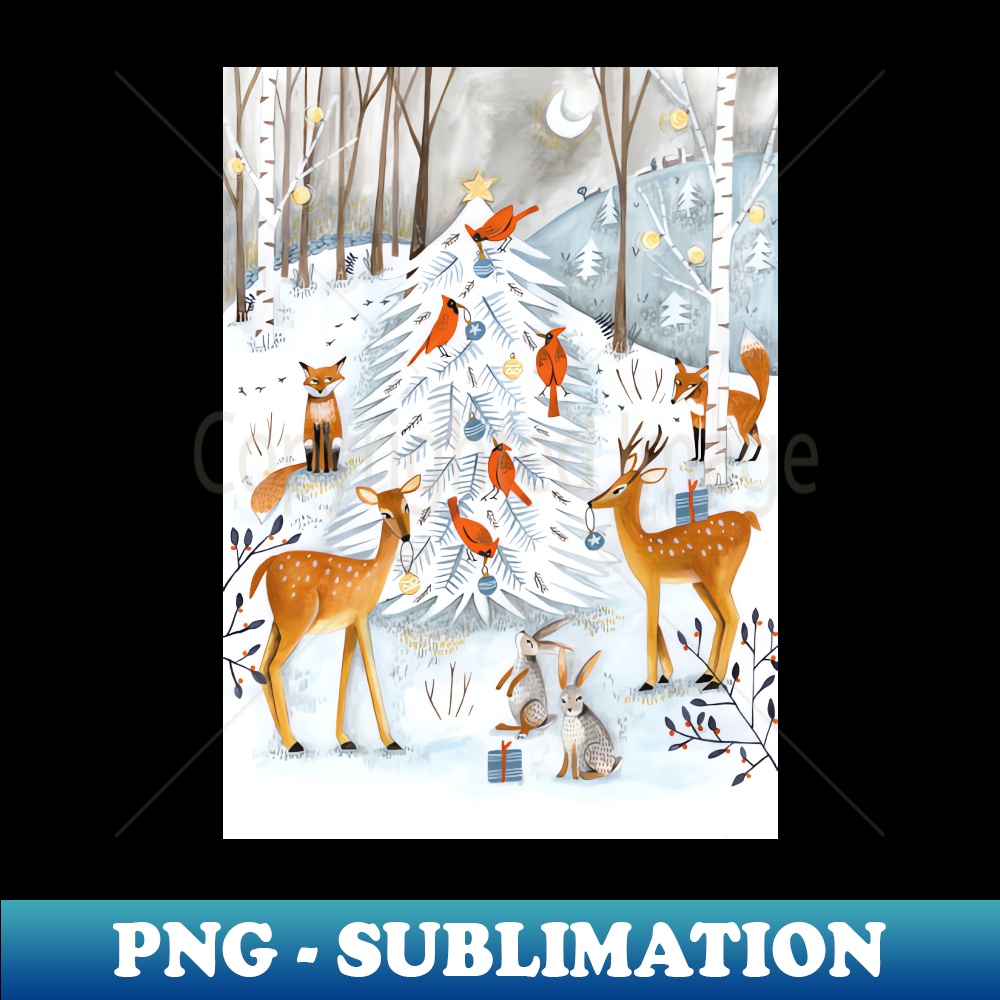 CD-7754_Christmas snow woodland animals 5496.jpg