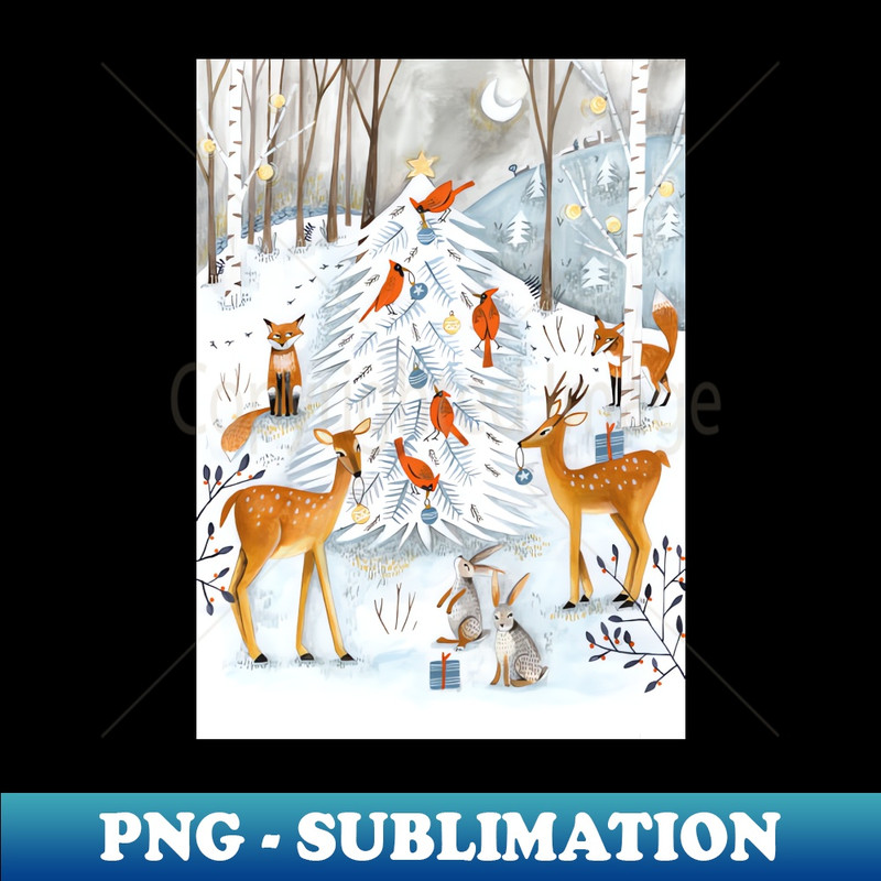 CD-7754_Christmas snow woodland animals 5496.jpg
