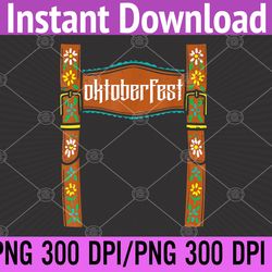 oktoberfest lederhosen costume cute german bavarian png, digital download