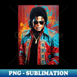 michael jackson 80s tee - sublimation-ready png file - vibrant and eye-catching typography
