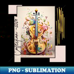 musical instrument violin - png sublimation digital download - unleash your creativity
