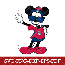 Arizona Wildcats_mickey NCAA 2SVG Cricut, Mickey NCAA Team SVG DXF EPS PNG Files