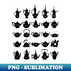 teapots of the world - instant sublimation digital download - instantly transform your sublimation projects