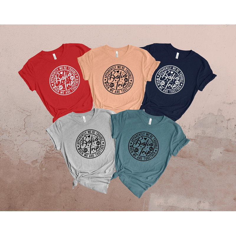 Besties Trip 2024 Shirt, Matching Girl's Vacation Shirt, Best Friends Shirt, Girl's Camping Shirt, Girl's Weekend Tshirt, Bachelorette Shirt.jpg