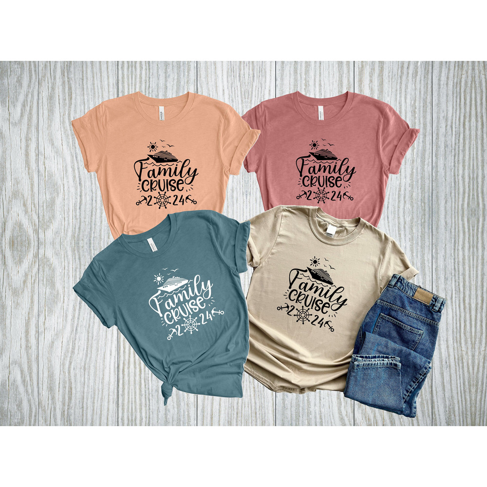 Custom Family Cruise 2024 Shirt, Matching Cruise Squad Shirt, Vacation Shirt, Cruising Friends Group Shirt, Cruise Trip T-Shirt.jpg