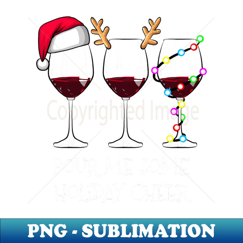 CW-28729_Pour Me Some Holiday Cheer Shirt Funny Drinking Christmas Tshirt Santa Drink Holiday Gift Funny Christmas Party Tee 9192.jpg