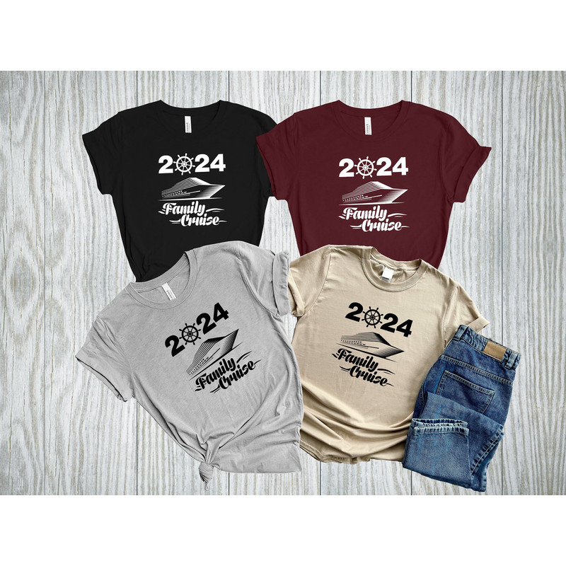 Family Cruise 2024 Shirt, Matching Cruise Squad Shirt, Vacation Shirt, Cruising Friends Group Shirt, Custom Cruise Trip T-Shirt.jpg