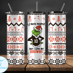 Cleveland Browns Christmas Tumbler Png, NFL Merry Christmas Png, NFL, NFL Football Png 102
