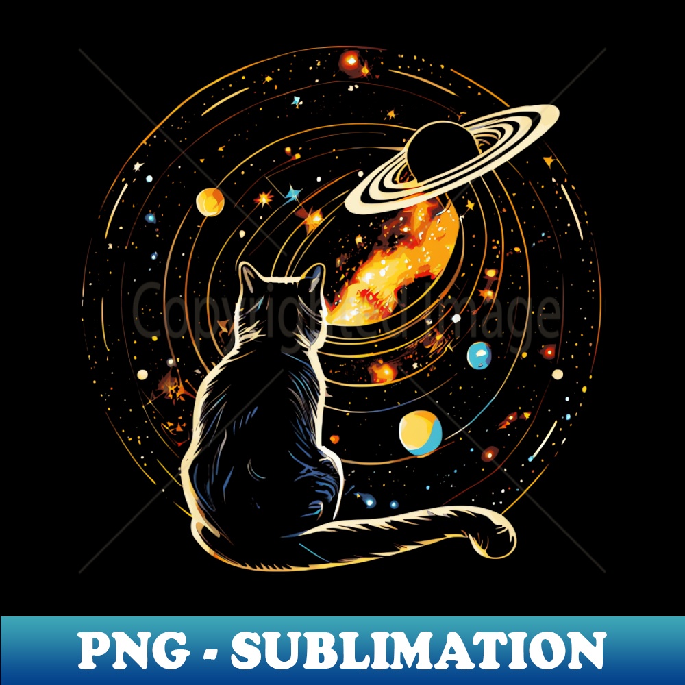 DF-6970_Cat Staring at Planet Saturn Cat Dad Cat Lover 3181.jpg