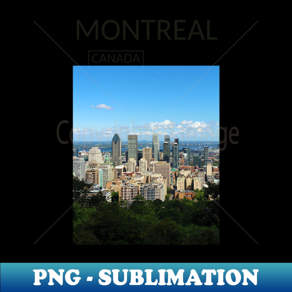 DG-25158_Montreal Quebec Canada Cityscape Skyline Urban Landscape Gift for Canadian Canada Day Present Souvenir T-shirt Hoodie Apparel Mug Notebook Tote Pillow