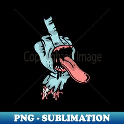 zombie middle finger - professional sublimation digital download - bold & eye-catching