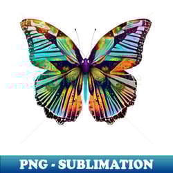 a colorful butterfly with delicate wings and intricate patterns 3 - decorative sublimation png file - bring your designs to life