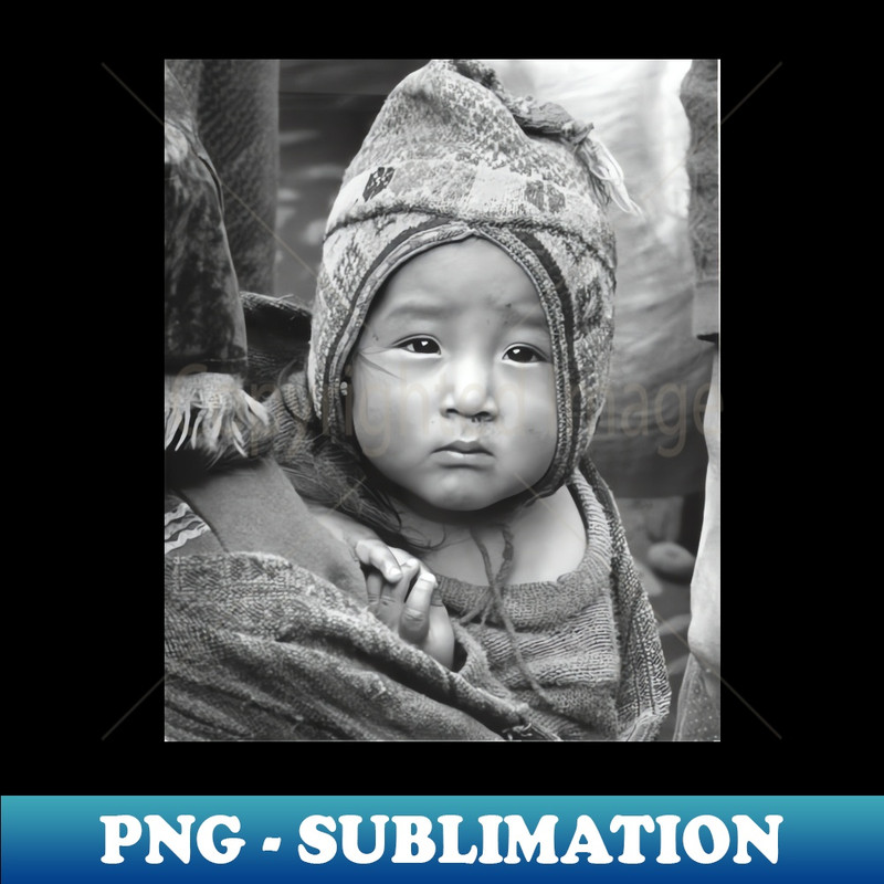 DT-38390_Vintage Photo of Peruvian baby in Backpack 9122.jpg