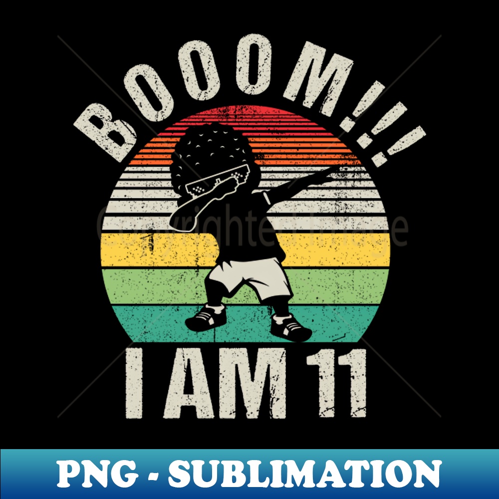 DX-5364_Boom Im 11 Years Old 11th Birthday Party Dabbing Kids Boys 7486.jpg