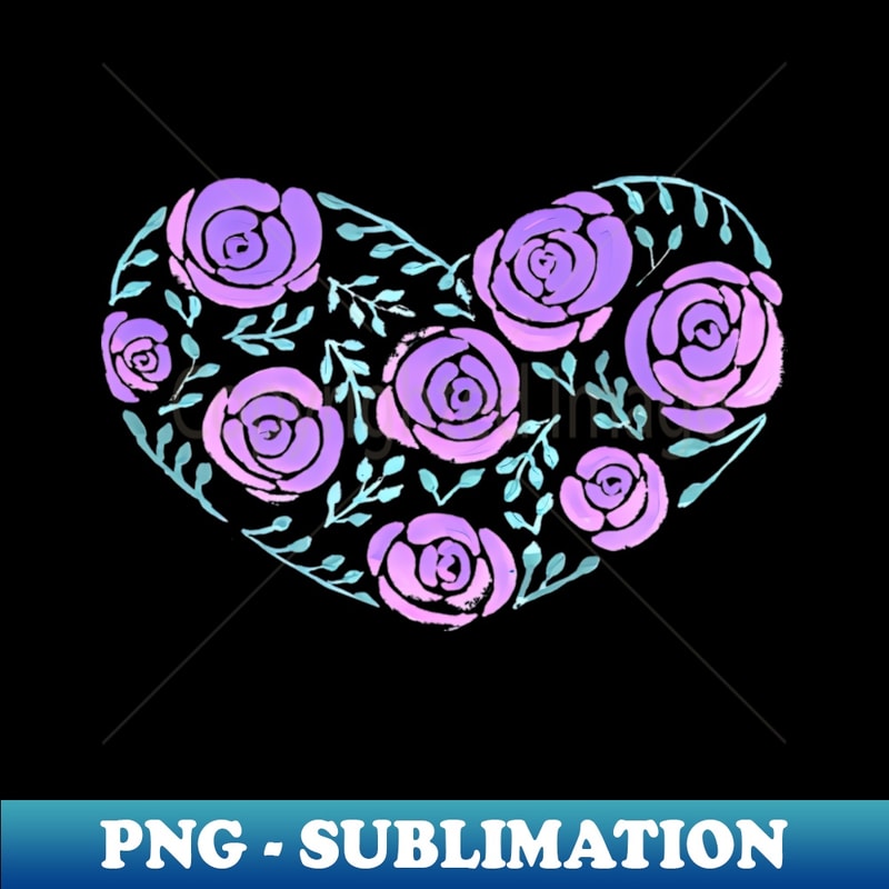 DY-30912_Roses and leaves forming a wide heart watercolor painting 4038.jpg