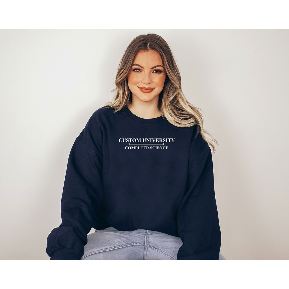 Custom University Sweatshirt, Personalized Collage Name Shirt, School Of Computer Science Sweater, High School Grad Gift, Student T-Shirt.jpg