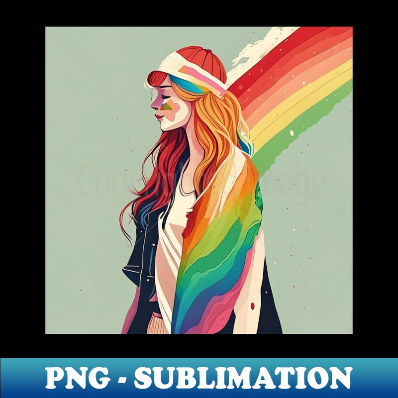 EK-17275_Happy Pride Month and  LGBT concept Woman with a rainbow painted on her face Passion and gender equality 4398.jpg