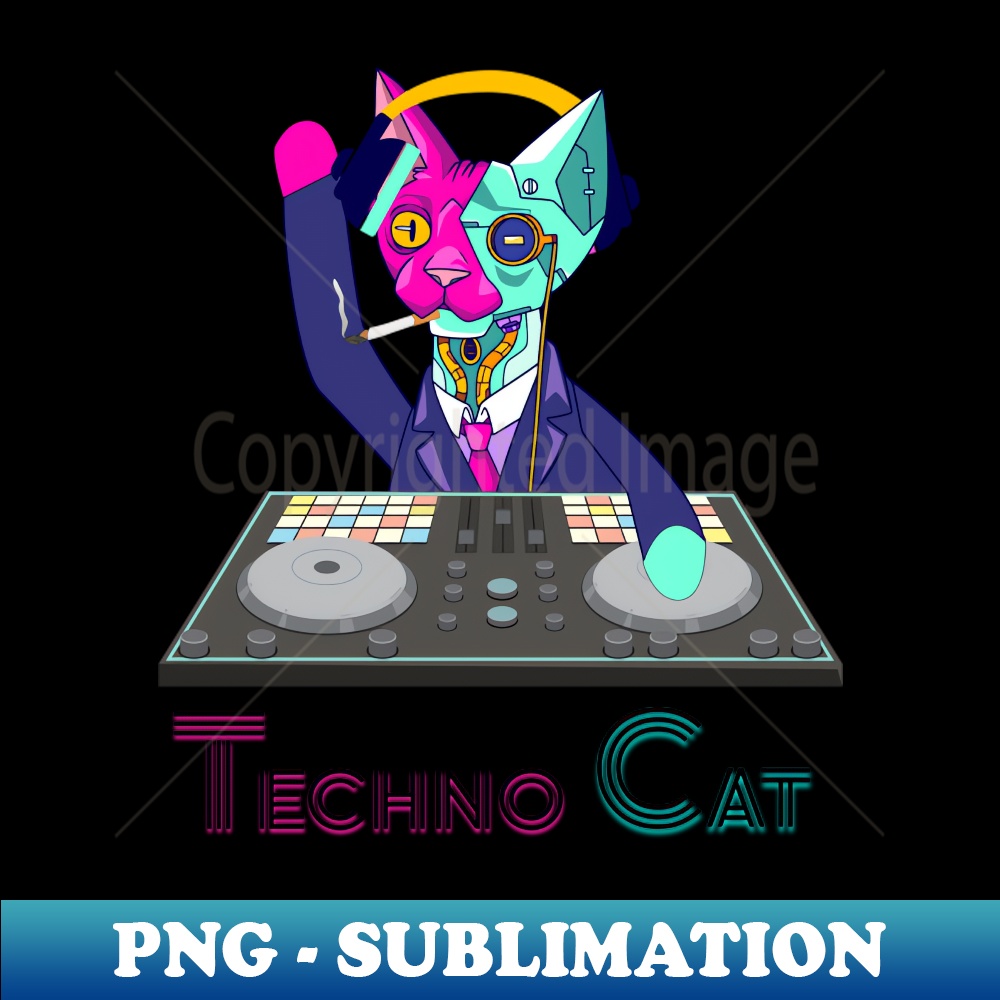 EM-35015_Techno Cat -  Catsondrugscom - Techno Party Ibiza Rave Dance Underground Festival Spring Break  Berlin Good Vibes Trance Dance technofashion technomusi