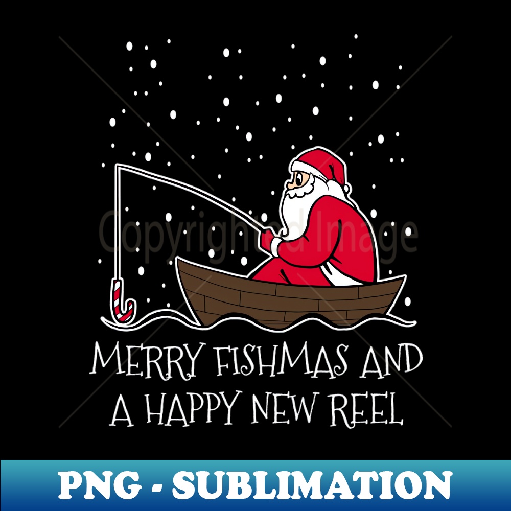 ES-24542_Merry Fishmas And A Happy New Reel Shirt Funny Fishing Christmas Tshirt Fisherman Holiday Gift Funny Christmas Party Tee 3124.jpg