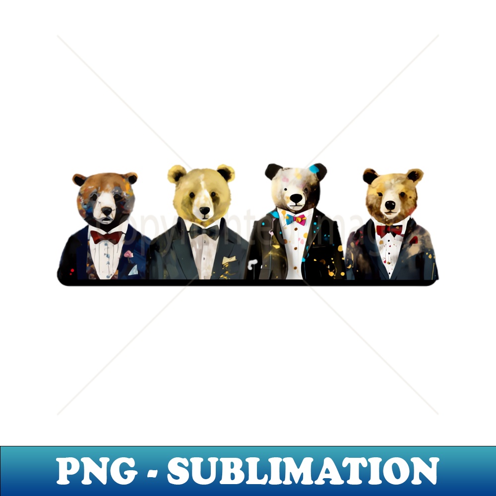 ET-14374_Four Tuxedo Bears Ready to Party 8501.jpg