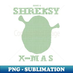 shrek christmas fun ugly christmas - png transparent digital download file for sublimation - unlock vibrant sublimation designs