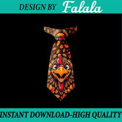 png only- funny thanksgiving tie with turkey for family dinner png, novelty necktie turkey png, thanksgiving png, digita