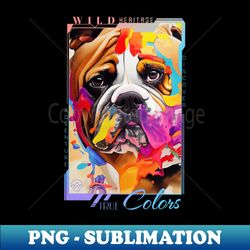 english bulldog dog pet cute adorable animal compagnon - instant sublimation digital download - perfect for sublimation art