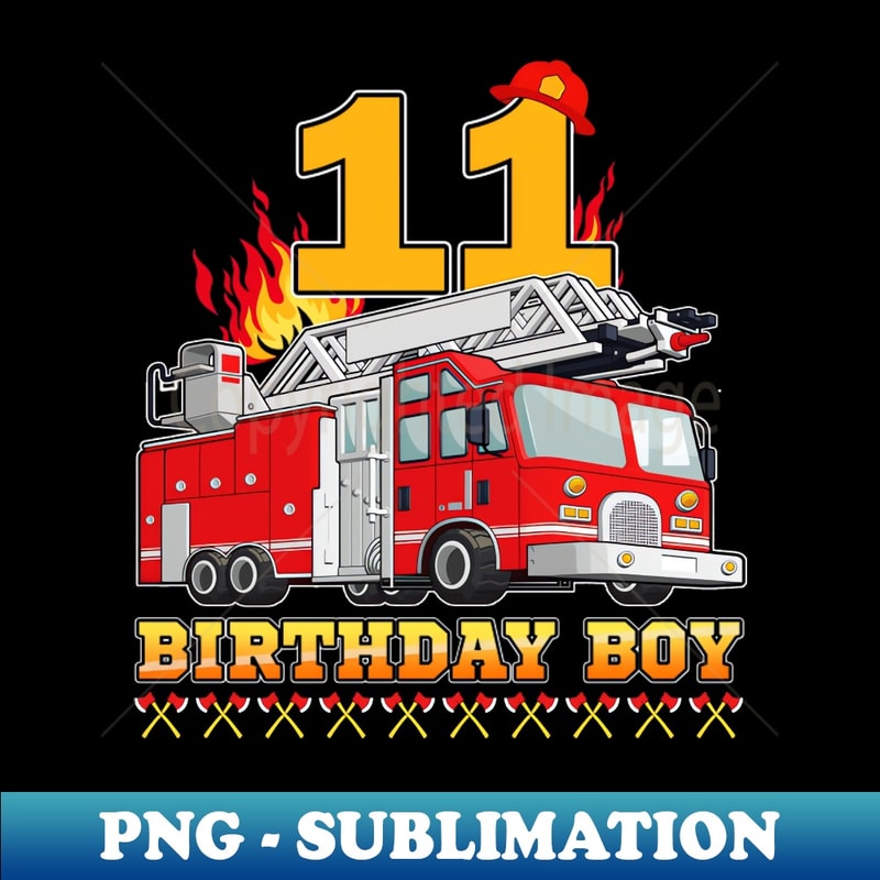 FH-13833_Fire Truck 11th Birthday Boy Firefighter 11 Year Old 3192.jpg