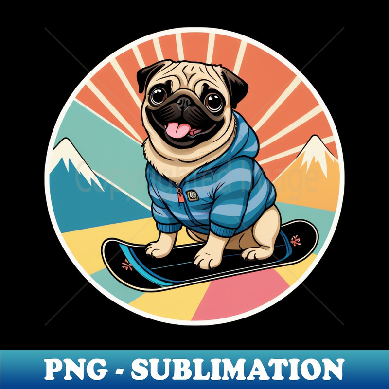 FP-23723_Majestic Snowboarding Pug Dog 4070.jpg