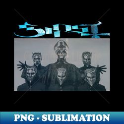 ghost band - digital sublimation download file - vibrant and eye-catching typography