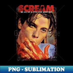 scream movie b-illy loomis skeet ulrich - decorative sublimation png file - revolutionize your designs