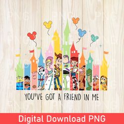 castle disney toy story png, you've got a friend in me png, toy story characters png, retro checker disney toy story png