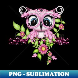 Cute pink owl - Exclusive Sublimation Digital File - Perfect for Sublimation Art